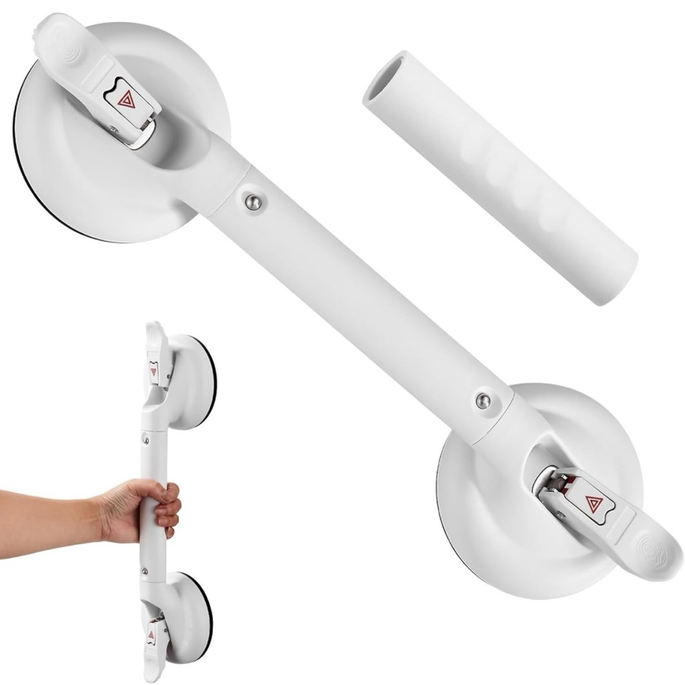 New in Box Shower Handle Grab Bar for Bathtubs and Showers 16" or 18" White